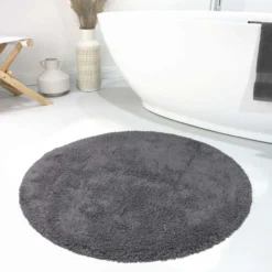 Badteppich Grau