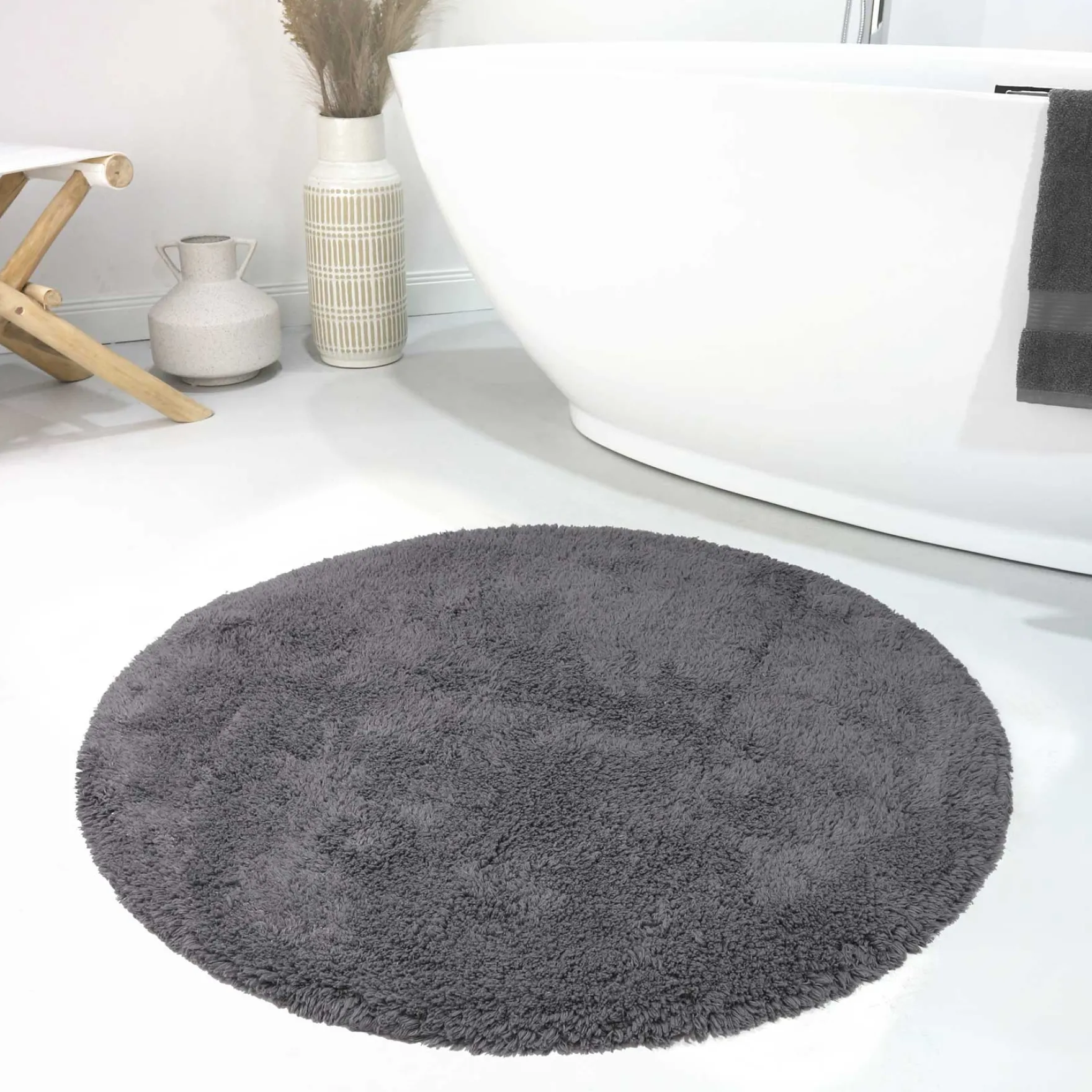 Badteppich Grau "Ole" WECONhome Basics