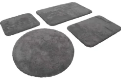 Badteppich Grau