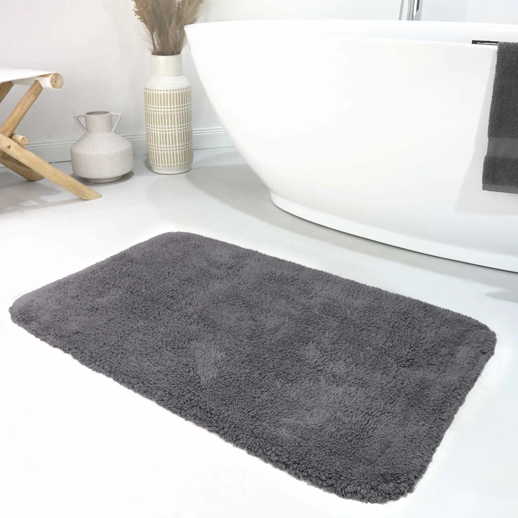 Badteppich Grau "Ole" WECONhome Basics