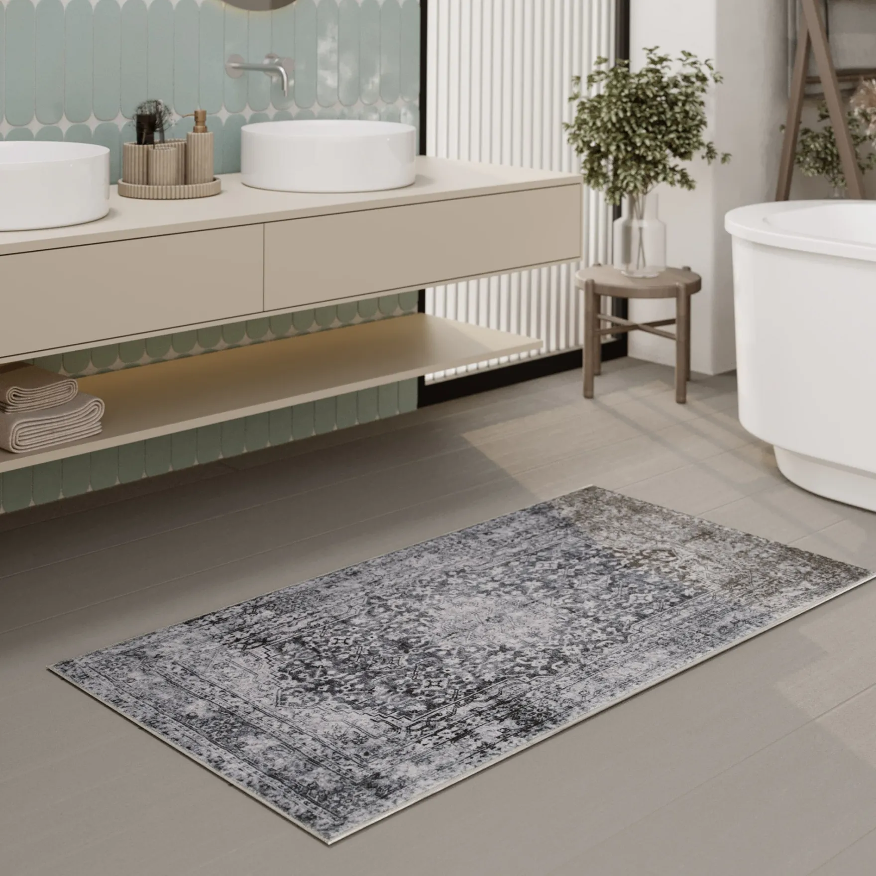 Badteppich Grau "Ralph" WECONhome