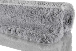 Badteppich Grau Silber 