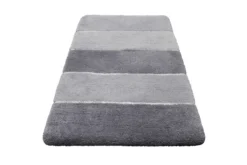 Badteppich Grau Silber 