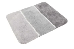 Badteppich Grau Silber 