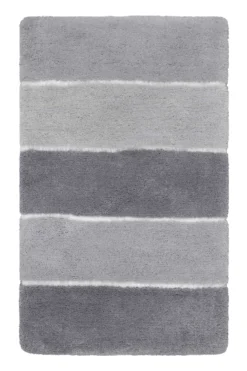 Badteppich Grau Silber 