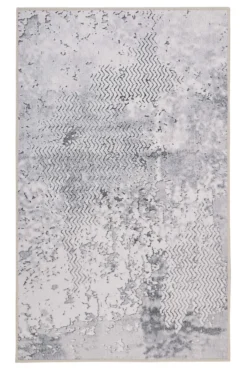 Badteppich Grau Vintage 