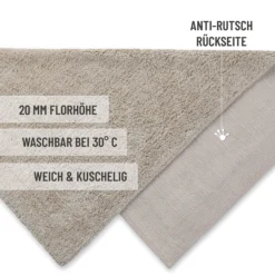Badteppich Greige