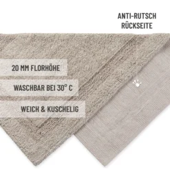 Badteppich Greige "Knut" WECONhome Basics
