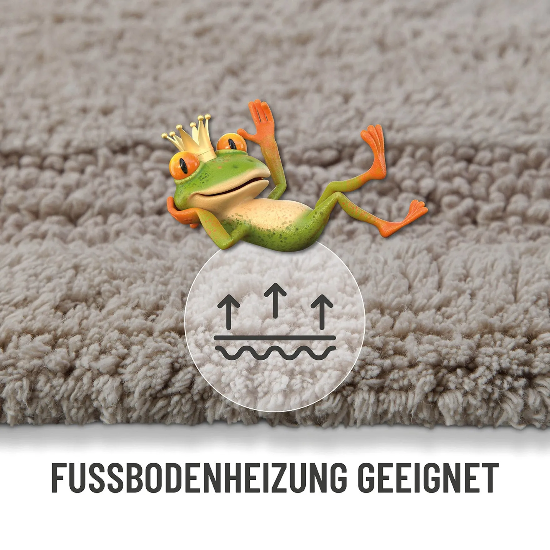 Badteppich Greige "Knut" WECONhome Basics