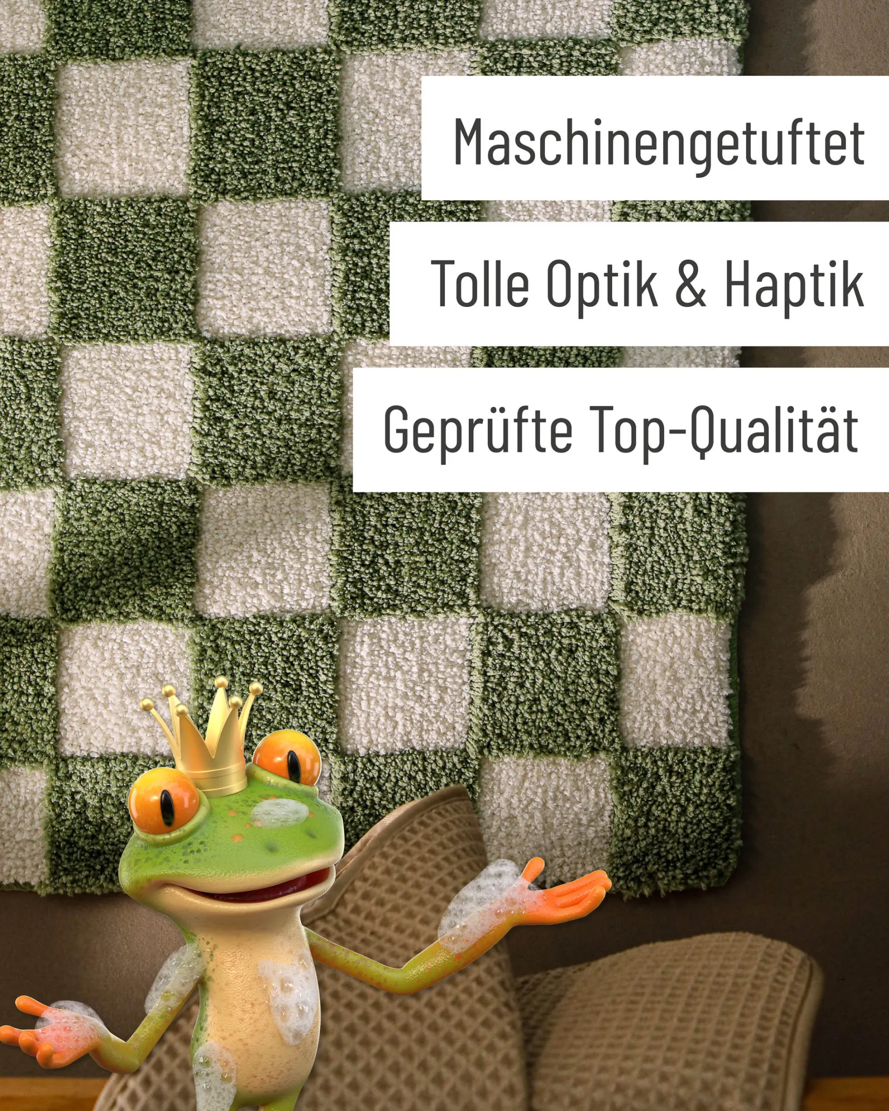 Badteppich Grün "Bobbi" WECONhome