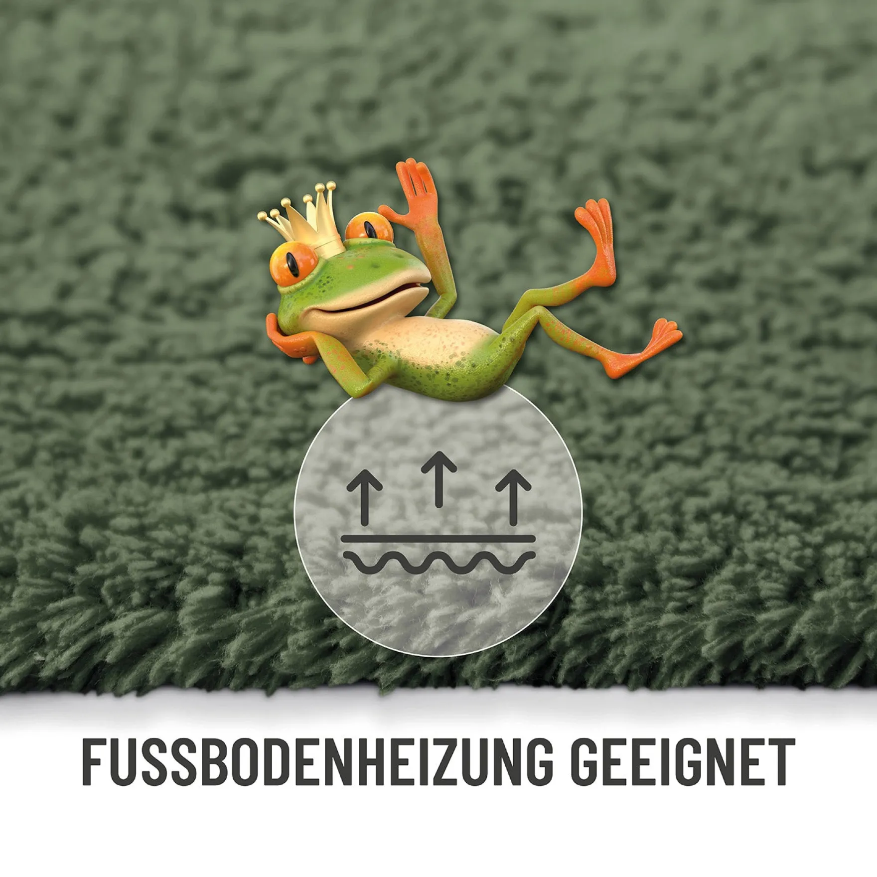 Badteppich Grün "Erik" WECONhome Basics