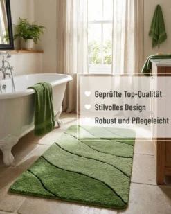 Badteppich Grün Multi