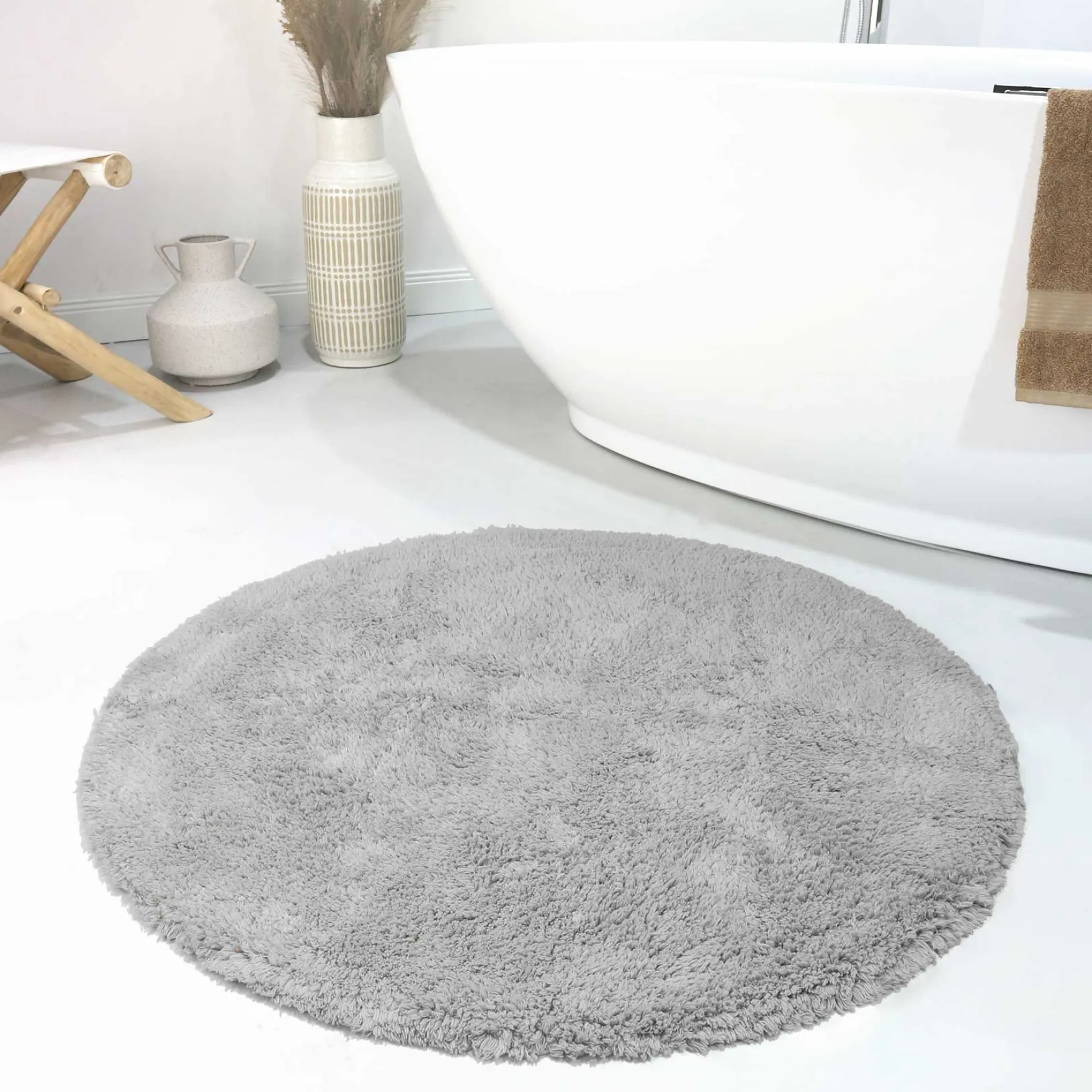 Badteppich Hellgrau "Ole" WECONhome Basics