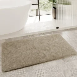 Badteppich Hell Taupe 