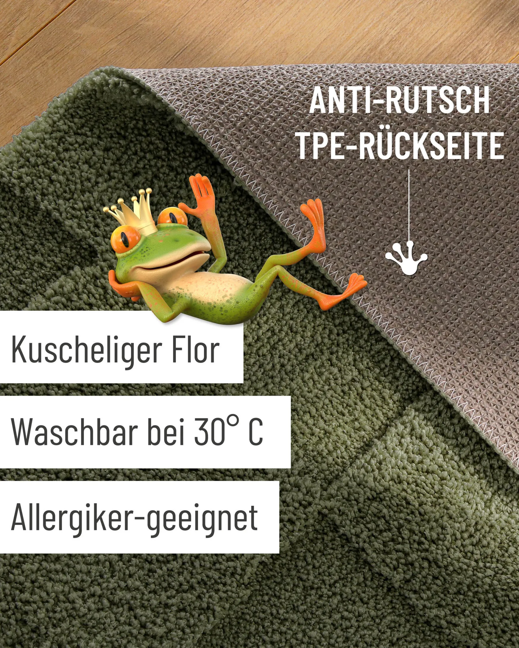 Badteppich Kiefer Grün "Davie" WECONhome
