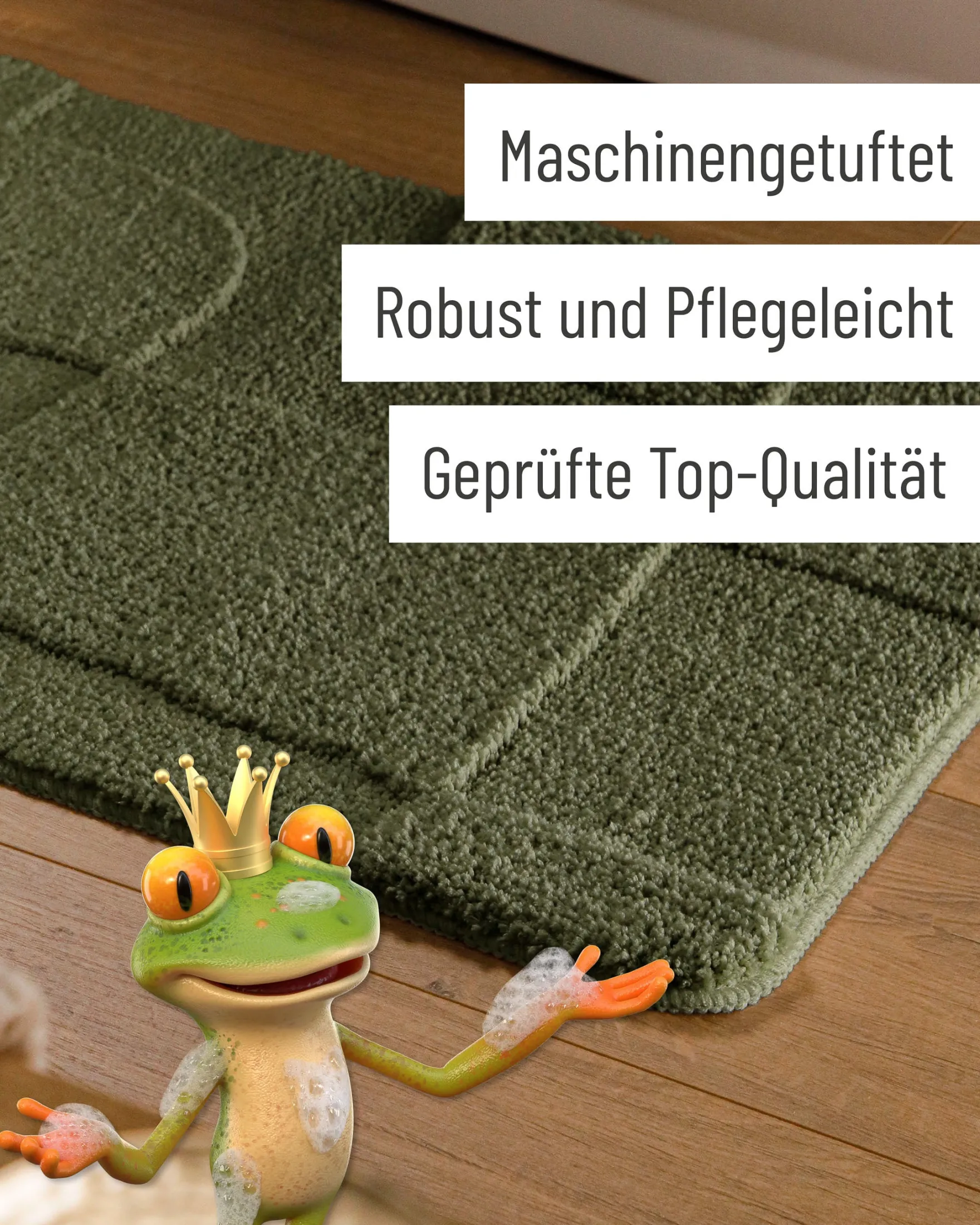 Badteppich Kiefer Grün "Davie" WECONhome