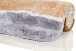 Badteppich Lachs Grau Braun "Rio Marina" Homie Living