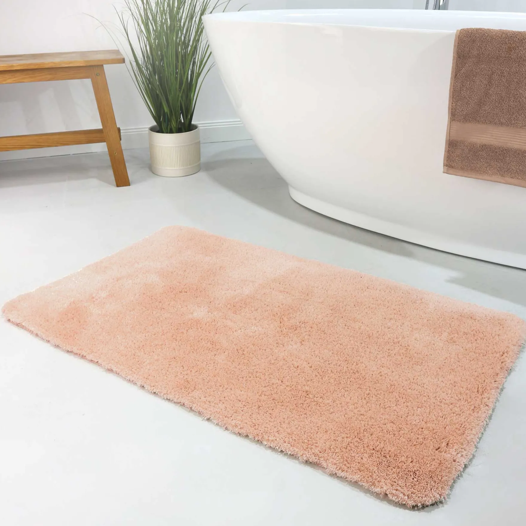 Badteppich Lachs Rosa "Porto Azzurro" Homie Living
