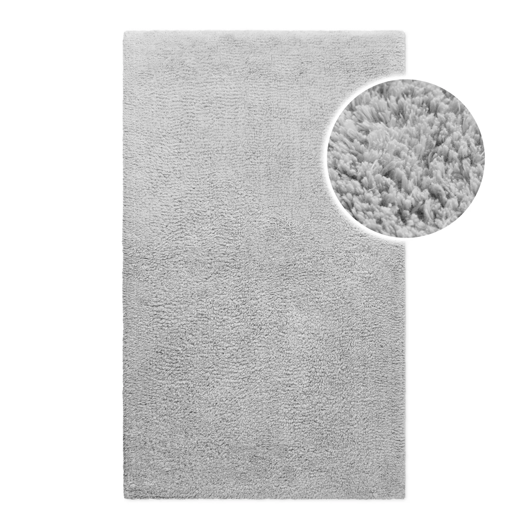 Badteppich Licht Grau "Erik" WECONhome Basics
