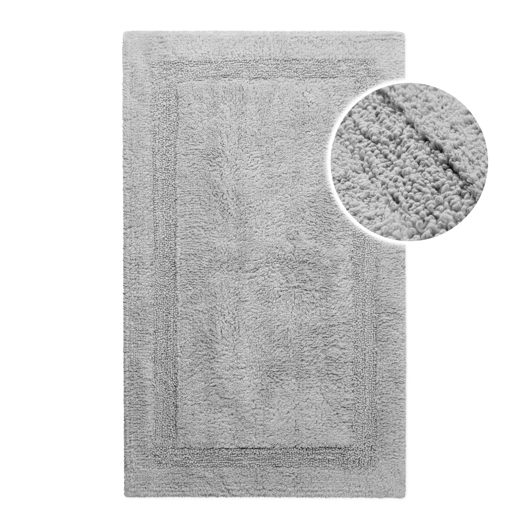 Badteppich Licht Grau "Knut" WECONhome Basics