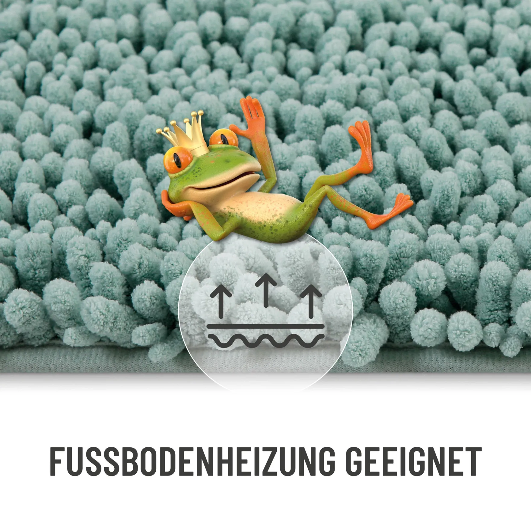 Badteppich Mint Grün "Benno" WECONhome Basics