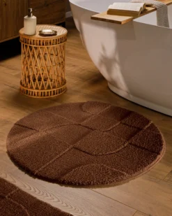 Badteppich Nuss Braun 