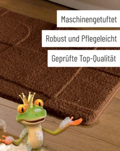 Badteppich Nuss Braun 