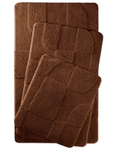 Badteppich Nuss Braun 