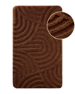 Badteppich Nuss Braun