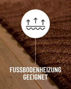 Badteppich Nuss Braun