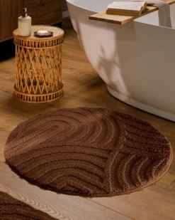 Badteppich Nuss Braun