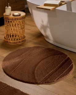 Badteppich Nuss Braun 