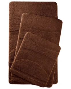 Badteppich Nuss Braun 