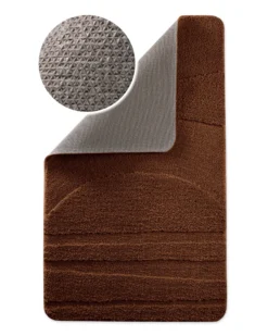 Badteppich Nuss Braun 