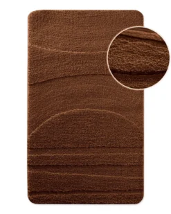 Badteppich Nuss Braun 