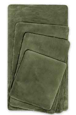 Badteppich Oliv Grün 