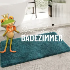 Badteppich Petrol Grün