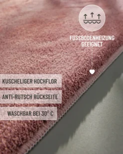 Badteppich Puder Rosa 