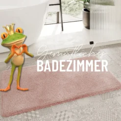 Badteppich Puder Rosa