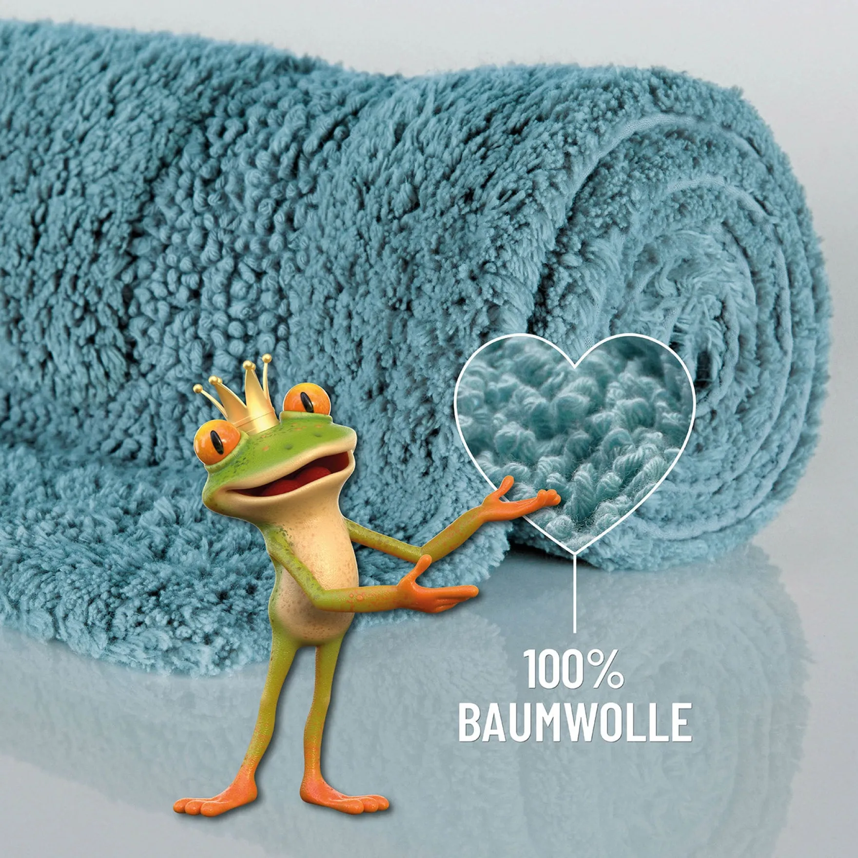 Badteppich Rauch Blau "Knut" WECONhome Basics