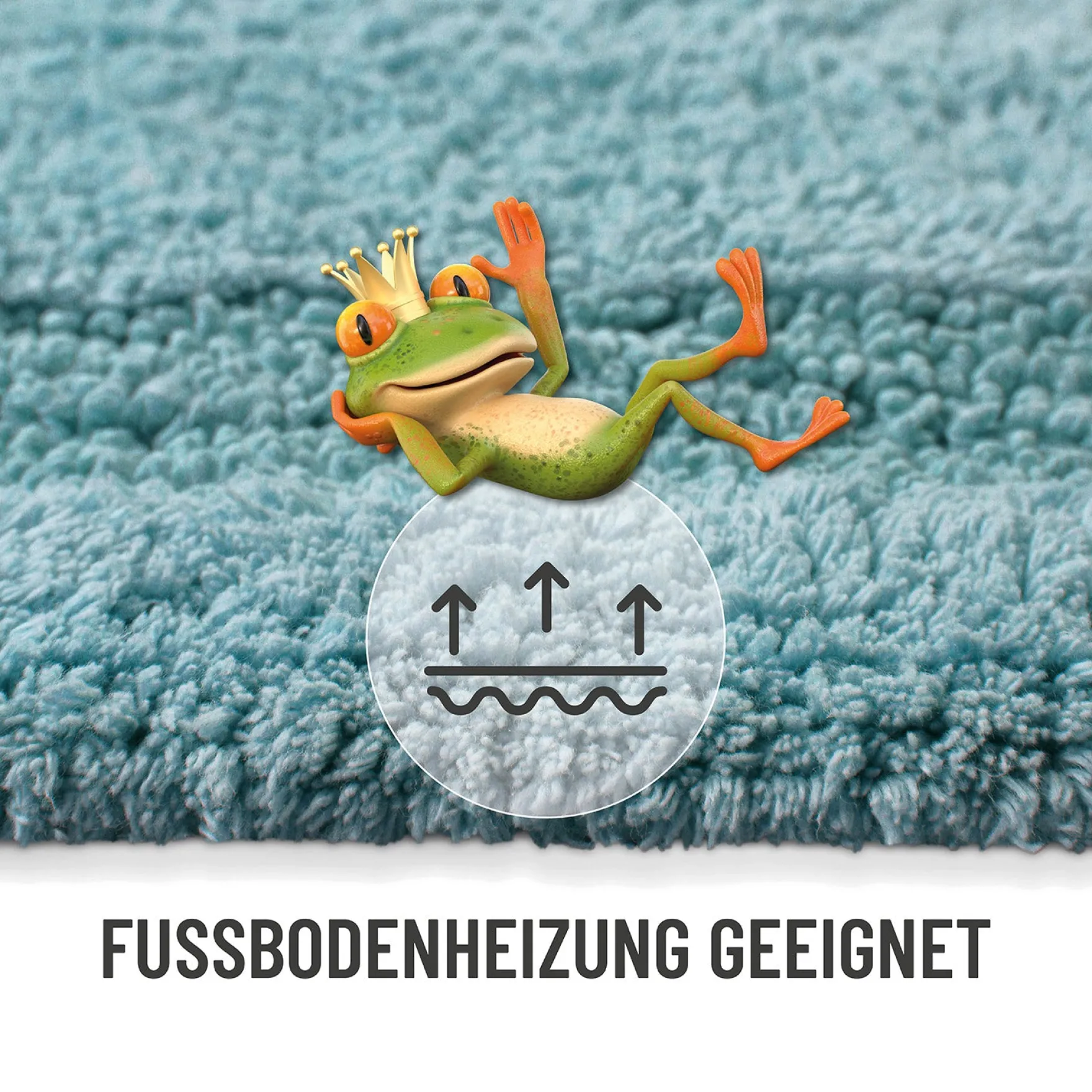 Badteppich Rauch Blau "Knut" WECONhome Basics