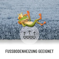Badteppich Rauch Blau