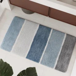 Badteppich Rauch Blau 