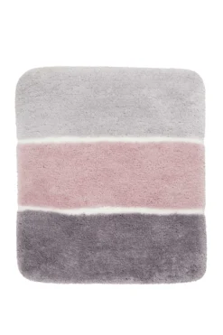 Badteppich Rosa Grau Silber "Rio Marina" Homie Living
