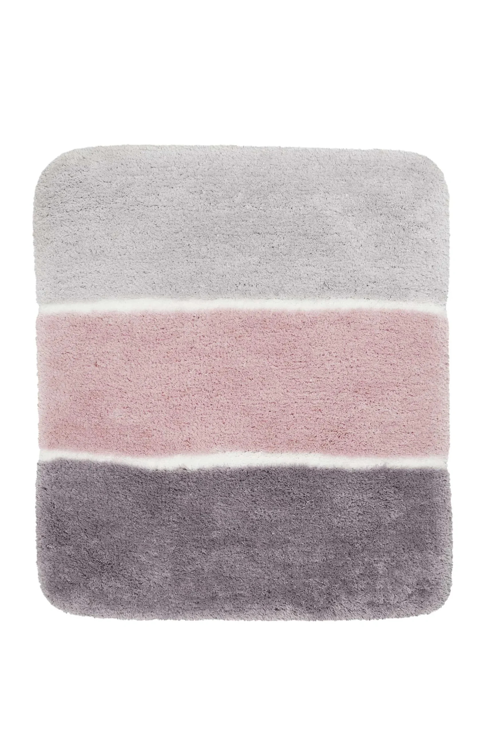 Badteppich Rosa Grau Silber "Rio Marina" Homie Living