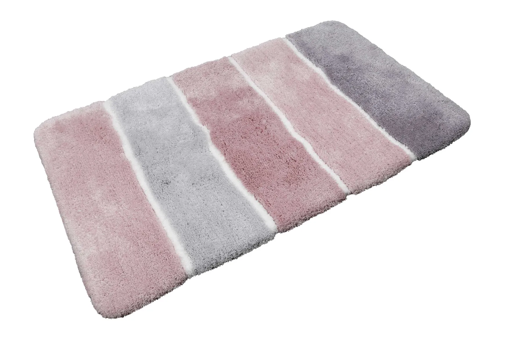 Badteppich Rosa Grau Silber "Rio Marina" Homie Living