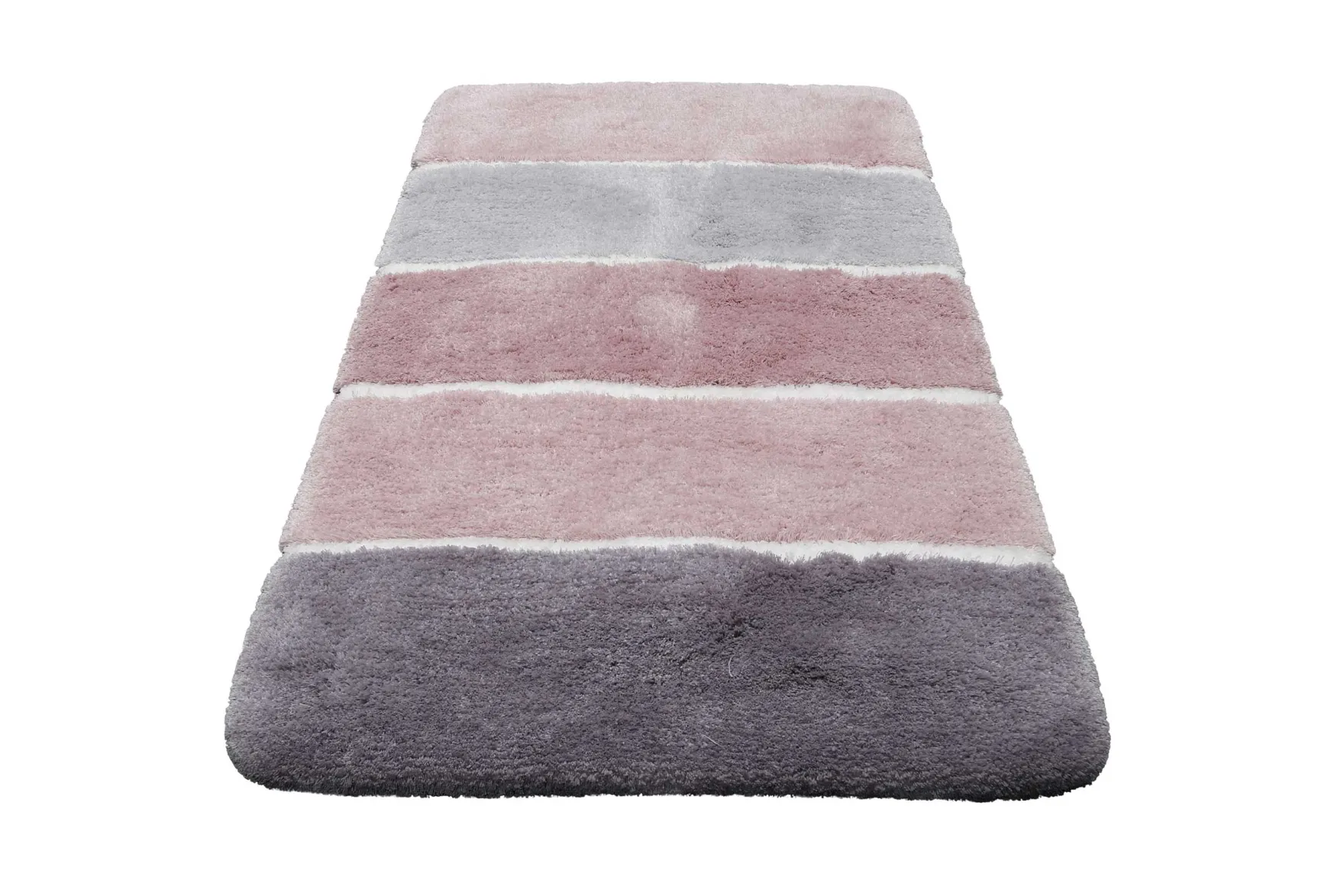Badteppich Rosa Grau Silber "Rio Marina" Homie Living