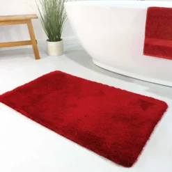Badteppich Rot