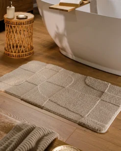 Badteppich Sand Beige 