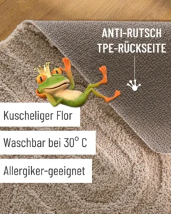 Badteppich Sand Beige 